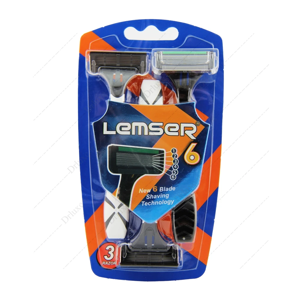 خودتراش 6 لبه لمسر پک 3 عدد